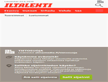 Tablet Screenshot of iltalehti.fi